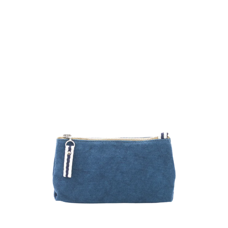 Trousse toile small Bleu canard