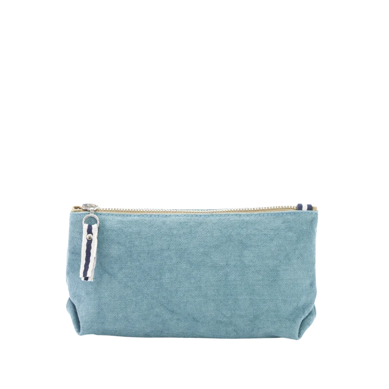 Trousse toile médium Bleu français
