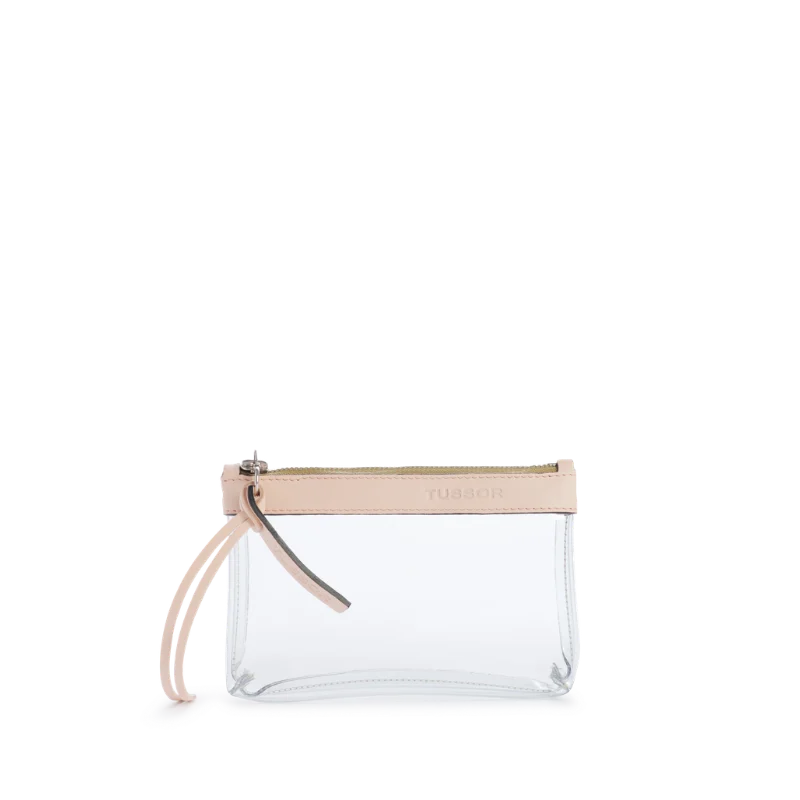 Trousse PVC et cuir Poudré Small