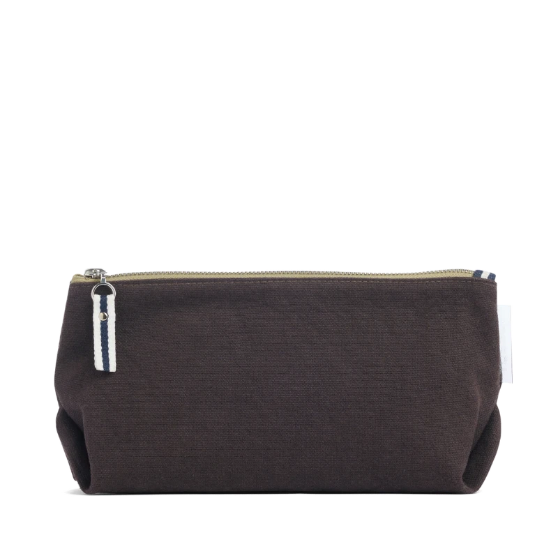trousse coton chocolat