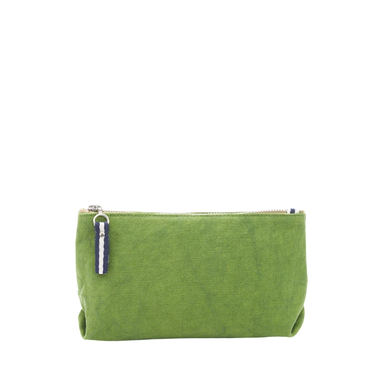 trousse coton vert