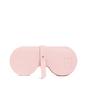 étui à lunettes en cuir vachette rose ballerine