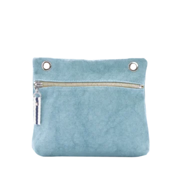 pochette yole en coton bleu français