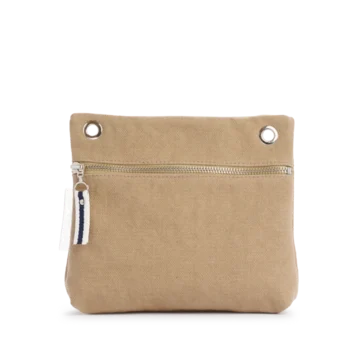 pochette yole en coton sable