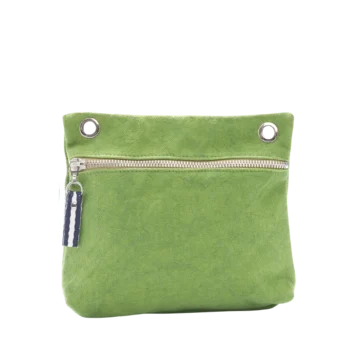 pochette yole en coton vert