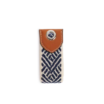 sangle en coton coloré et cuir gold avec oeillets