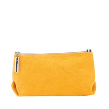 trousse pochette coton jaune