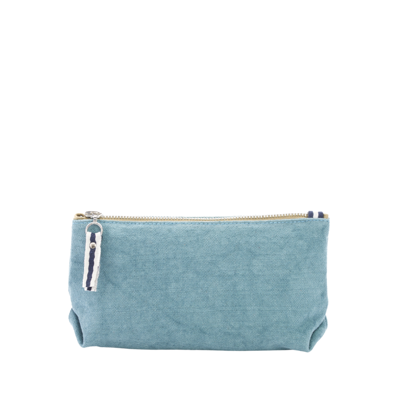 Trousse toile médium Bleu français