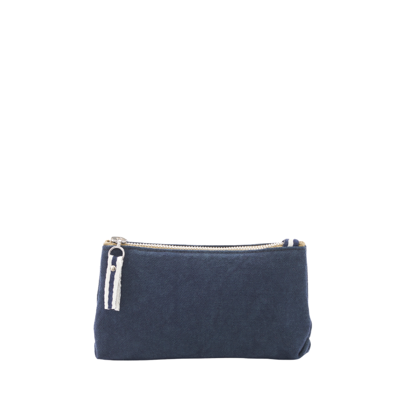 trousse coton marine